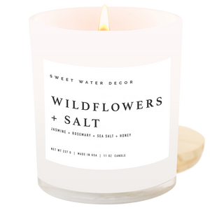 Wildflowers and Salt 11 oz Soy Candle\