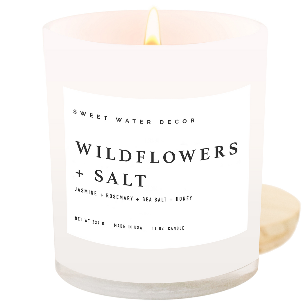 Wildflowers and Salt 11 oz Soy Candle\