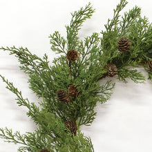 Load image into Gallery viewer, Western Cedar &amp; Pinecone Wreath, 24&quot;