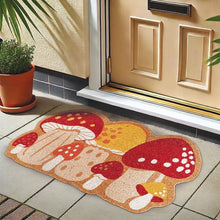 Load image into Gallery viewer, Colourful Mushrooms Shaped Doormat-18x30&quot;L