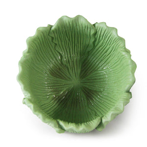 Large Leaf Reverie Planter: Green / H-7" | D-14"
