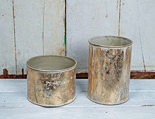Load image into Gallery viewer, Round Bucket-Distressed Gold-