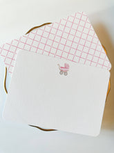 Load image into Gallery viewer, Pink Pram Notecard Set