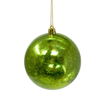 Load image into Gallery viewer, Plastic Mercury Shiny Ball Christmas Ornament 6&quot; Apple Green