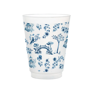 Chinoiserie Frosted Cup