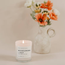 Load image into Gallery viewer, Wildflowers and Salt 11 oz Soy Candle\