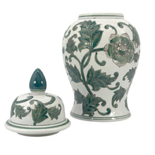 Load image into Gallery viewer, Classic Urn Shape Chinoiserie Ginger Jar 14" : White &amp; Blue