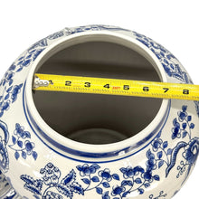 Load image into Gallery viewer, Blue &amp; White Chinoiserie Ceramic Jar 25": Classic Landscape