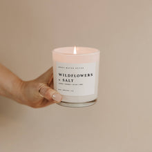Load image into Gallery viewer, Wildflowers and Salt 11 oz Soy Candle\