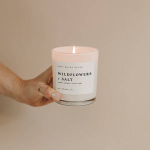 Wildflowers and Salt 11 oz Soy Candle\