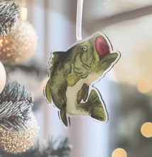 Load image into Gallery viewer, Large Mouth Bass Fish Acrylic Ornament