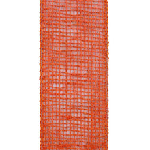 Load image into Gallery viewer, Open Weave Harvest Burlap Wired, Rust, 2-1/2 In, 10 Yards