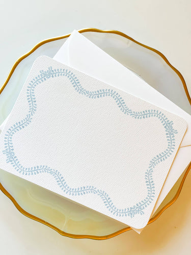 Blue Vine Notecard Set