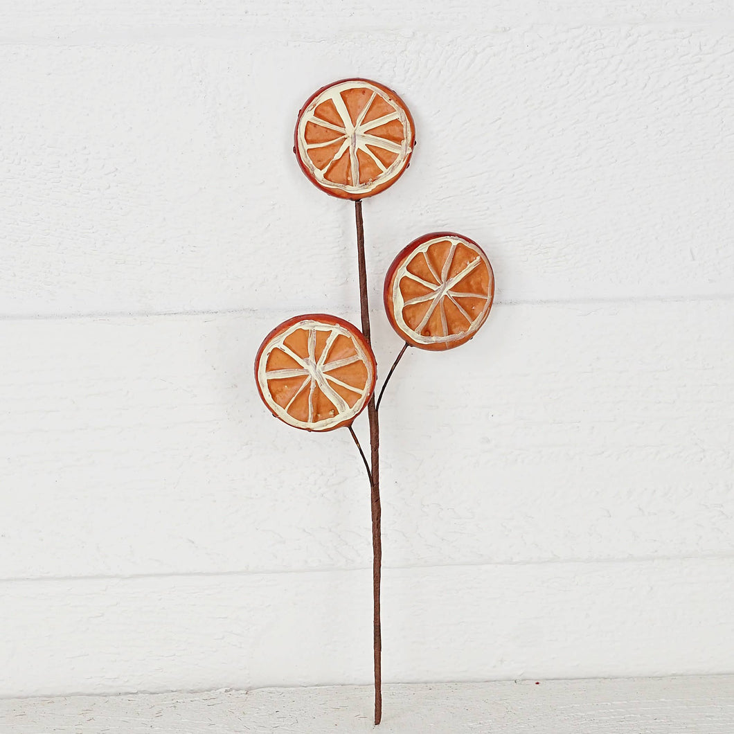 12in Pick-Faux Orange Slices