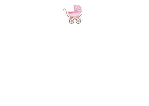 Pink Pram Notecard Set