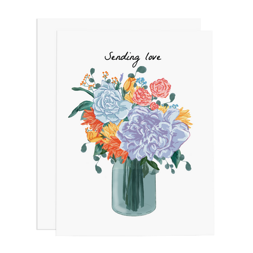 Sending Love Greeting Card