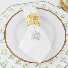 Load image into Gallery viewer, Garden Buds Scalloped Reversible Placemat Set