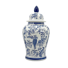 Load image into Gallery viewer, Blue &amp; White Chinoiserie Ceramic Jar 25": Classic Landscape