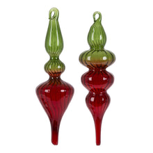 Load image into Gallery viewer, Merry Finial Ornament, Set of 2
