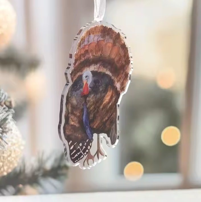 Wild Turkey Acrylic Ornament