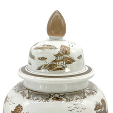 Load image into Gallery viewer, Blue &amp; White Chinoiserie Ceramic Jar 25": Classic Landscape