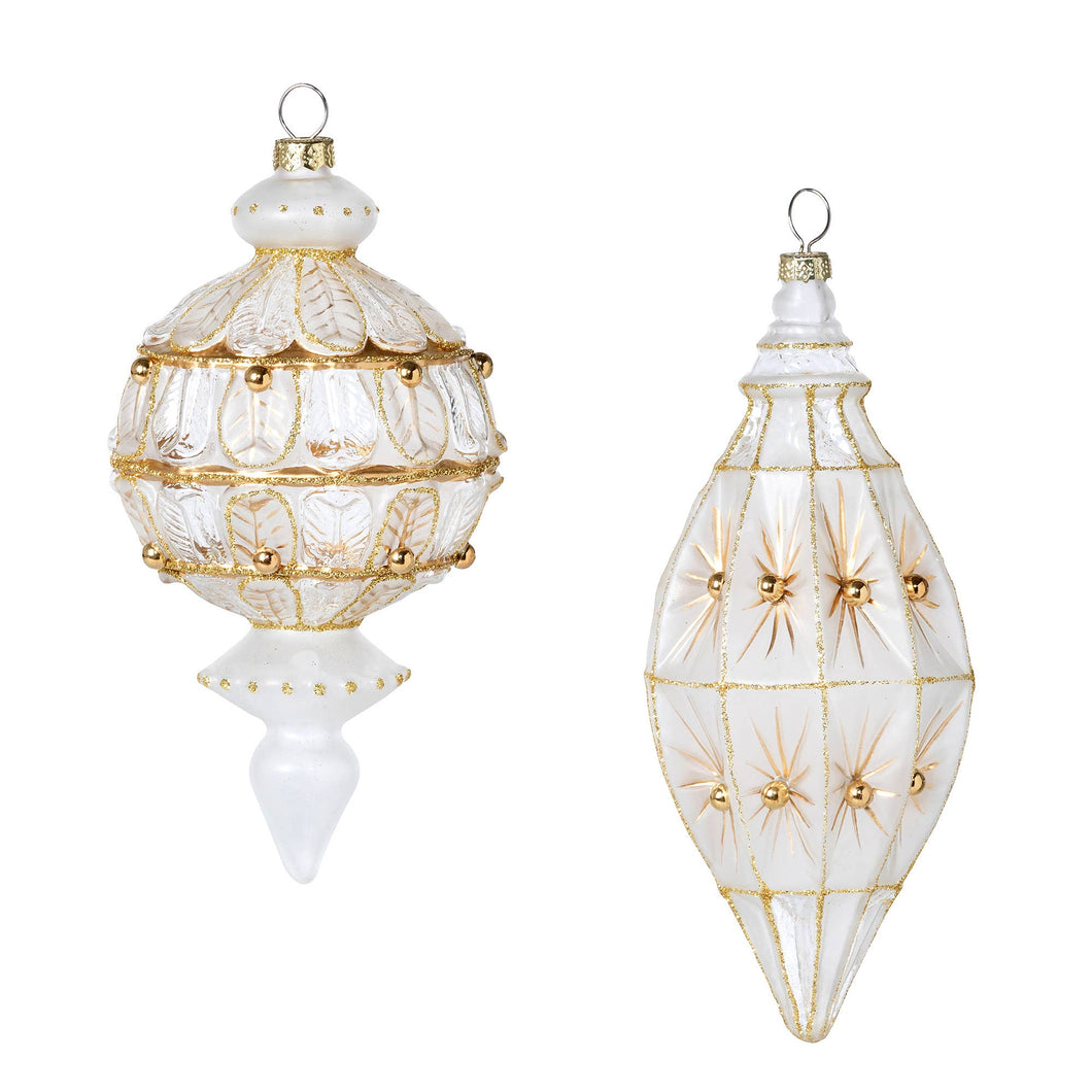 Park Hill Collection Frosted Glass Starburst Pattern Ball/Fi