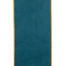 Load image into Gallery viewer, Velvet Touch Deluxe Metallic Dupioni, Teal, 4 In, 5 Yards