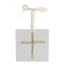 Load image into Gallery viewer, Cross Block Ornament