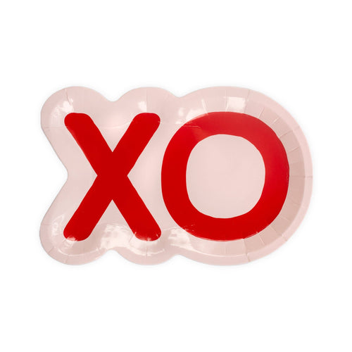 VAL841 - XOXO Shaped Plates (8ct)