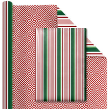 Load image into Gallery viewer, 30" x 10' Wrapping Paper Bundle (4-pack) | Greek Key