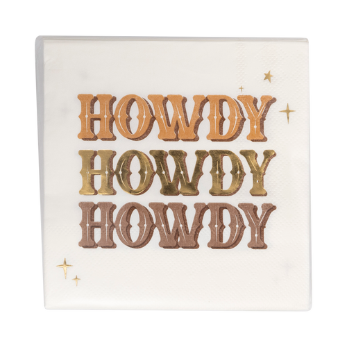 PLCTS39 - Cowboy Howdy Cocktail Napkin