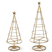 Load image into Gallery viewer, Gold Wire Tree set of 2