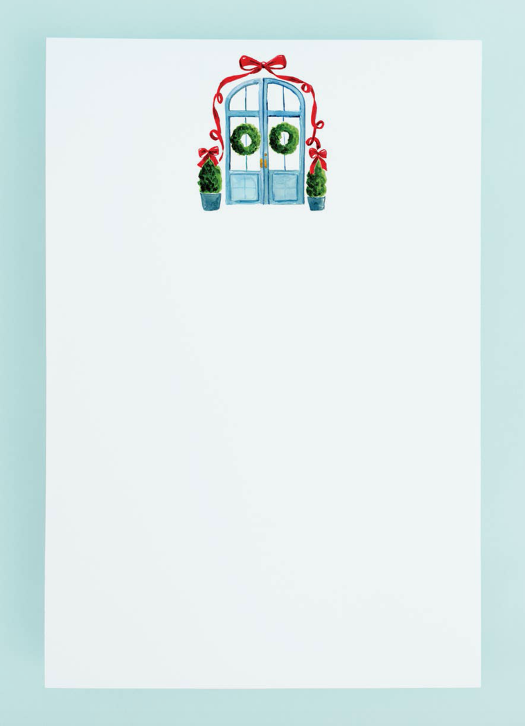 Christmas Doors Notepad