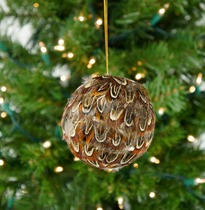 Ringneck Pheasant Feather Ornament