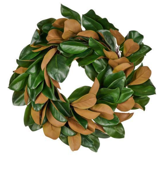 Silk Magnolia Wreath 26in