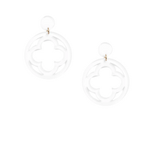 Load image into Gallery viewer, Open Clover Drop Earrings