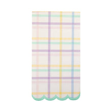 Load image into Gallery viewer, PLNP953 - Multi Plaid Scallop Guest Napkin
