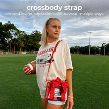 Load image into Gallery viewer, Case-Mate Clear Stadium Bag: Varsity Red Bow