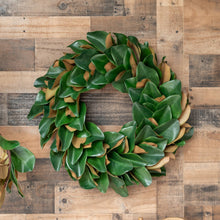 Load image into Gallery viewer, Magnolia Leaf Wreath - 27 Inch