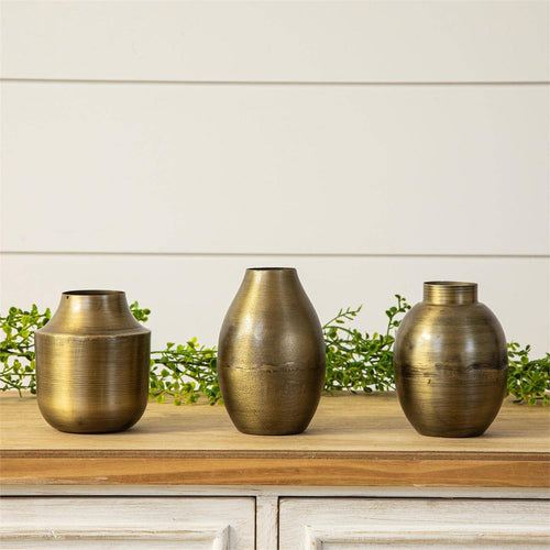 Bud Vase - Antiqued Brass