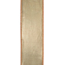 Load image into Gallery viewer, White Gilded Pumpkin Deluxe, Pumpkin, 2-1/2 In, 10 Yards