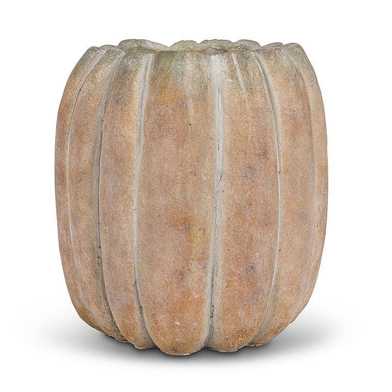 Cement Pumpkin Planter: Large Tall (9.5
