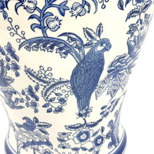 Load image into Gallery viewer, Blue &amp; White Chinoiserie Ceramic Jar 25": Classic Landscape