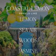 Load image into Gallery viewer, Coastal Lemon 11 oz Soy Candle
