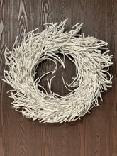 Load image into Gallery viewer, Rattan Willow Thanksgiving Fall Autumn Door Wreath 27.5": Natural/Brown