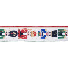 Load image into Gallery viewer, Nutcracker Wired Ribbon 2.5" with Red/Green Edge 10yd
