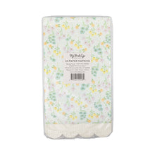 Load image into Gallery viewer, PLNP933 - Spring Floral Scallop Fringe Guest Napkin
