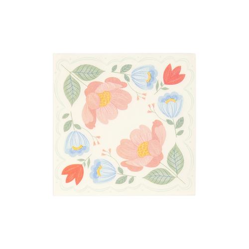 SPR1039 - Floral Corner Napkins