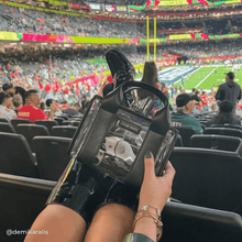 Load image into Gallery viewer, Case-Mate Clear Stadium Bag: Varsity Red Bow