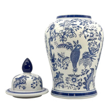 Load image into Gallery viewer, Blue &amp; White Chinoiserie Ceramic Jar 25": Classic Landscape